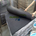 1000*1000*50mm Black Color 50mm Thickness Plain Surface Gym Rubber Tile